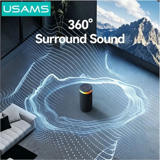 Usams YX018 Bluetooth колона 10W с време на работа до 4 часа Черна