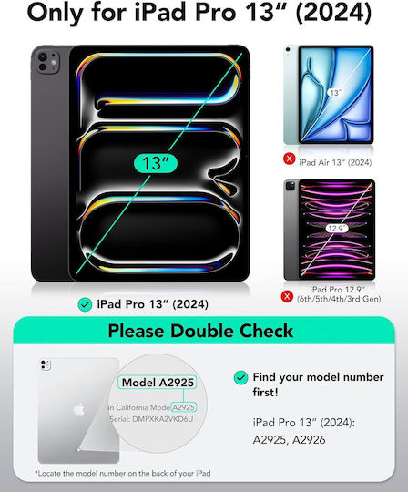 ESR Shift Flip Cover Περιστρεφόμενη Κόκκινη (Ipad Pro 13 2024)