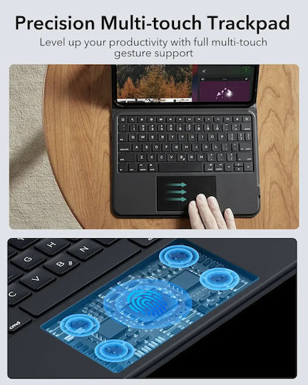 ESR Ascend Flip Cover με Πληκτρολόγιο Λευκή (Ipad Pro 11 2024/2025)