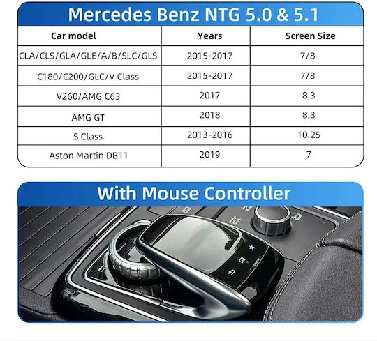 Digital Iq Bz 503f Cpaa Wireless Carplay Android Auto Box Mercedes Mod 2014-2018 Ntg 5.0/5.1 2 Cameras