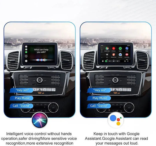 Digital Iq Bz 503f Cpaa Wireless Carplay Android Auto Box Mercedes Mod 2014-2018 Ntg 5.0/5.1 2 Cameras