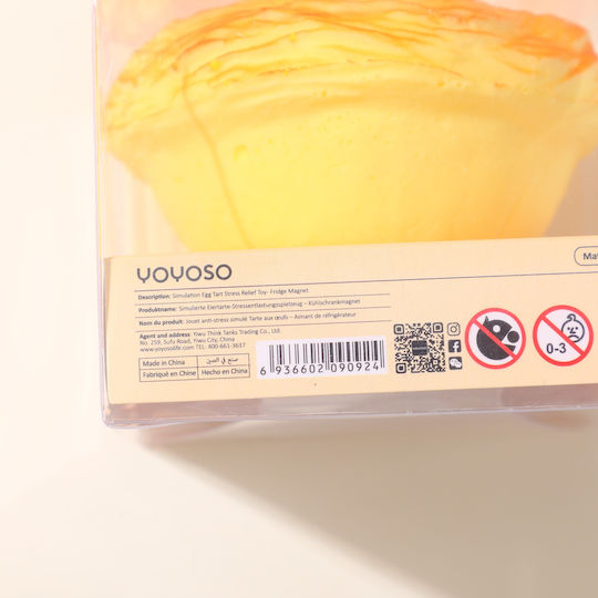 Obiect Anti Stress Tartă de Avocado Magnet de Frigider