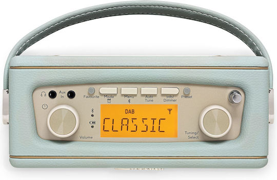 Roberts Revival Uno Solar Portable Radio Solar DAB+ with Bluetooth Duck Egg Blue