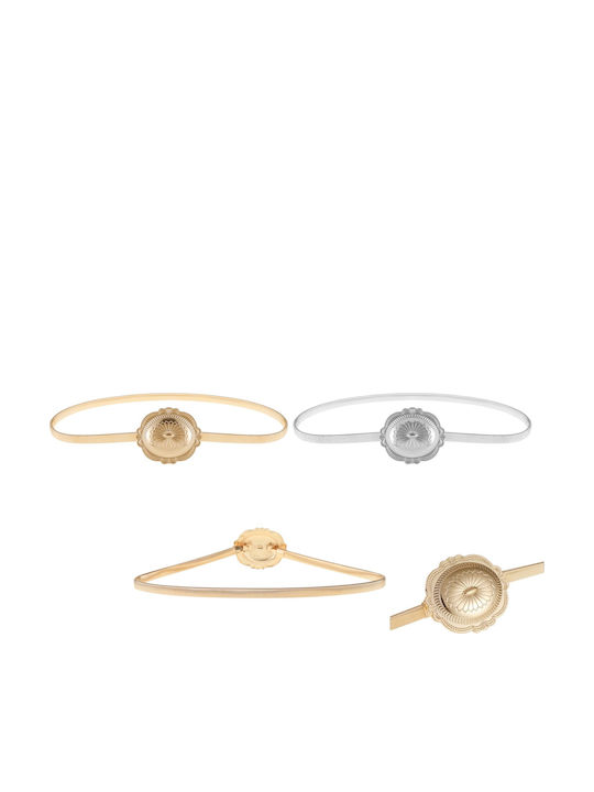 Elastische Damen Gürtel Kette Silber