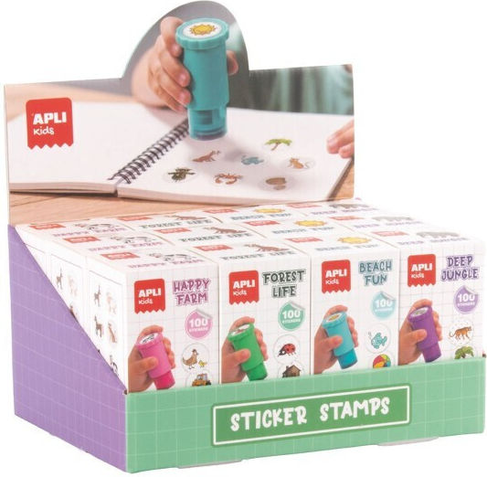 Apli Kids Timbre Autocolante „Distracție La Plajă” 100 Autocolante 20167