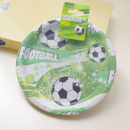 Football Series Paper Plates 9 Inches 10 Pieces