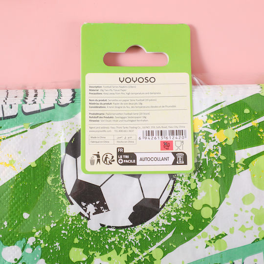 Football Series Party Napkins 20 Pieces