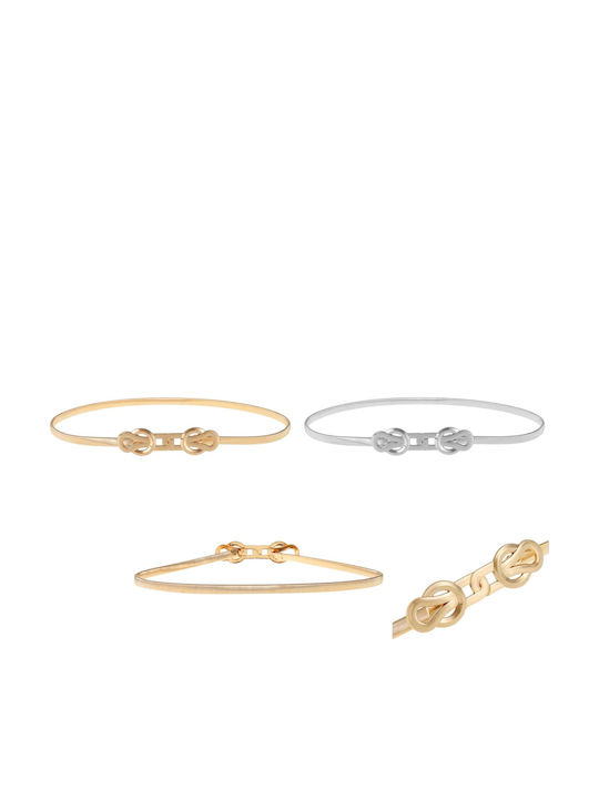 Elastische Damen Gürtel Kette Silber