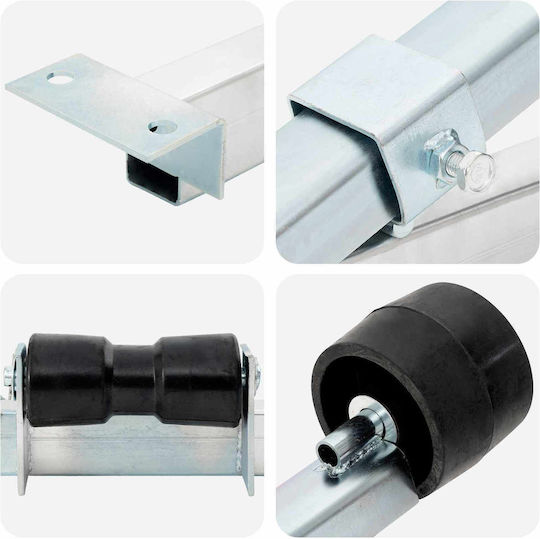 Boat Trailer Lower Support 90.5 X 12 X 32 Cm Silver 42039148 Silver