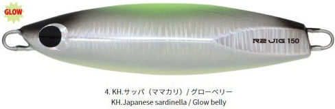 Hots Artificial Bait Speed Slider Fluorescent 180gr Pink Glow Belly