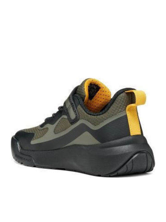 Kids Sneakers Anatomic With Hoop & Loop Closure Green