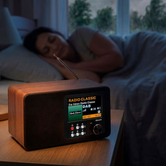 Albrecht DR 863 Ретро Настолно Радио с Мрежово Захранване DAB+ с Bluetooth Кафяв