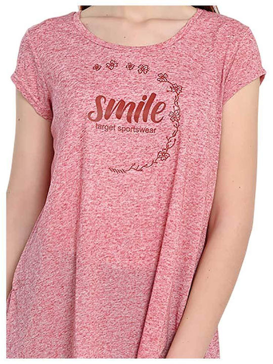 Women's Short Sleeve Red Blouse