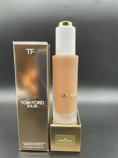 Tom Ford Soleil Flawless Glow Foundation Spf 30 9.5 Warm Almond 30ml