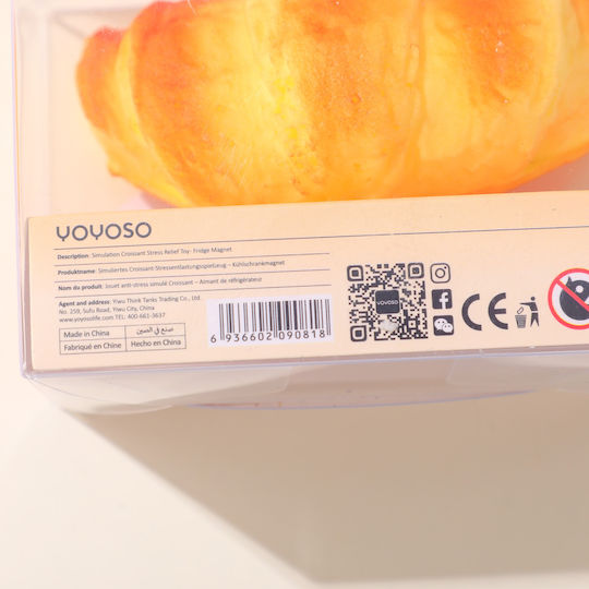 Jucărie Antistres Croissant Magnet De Frigider