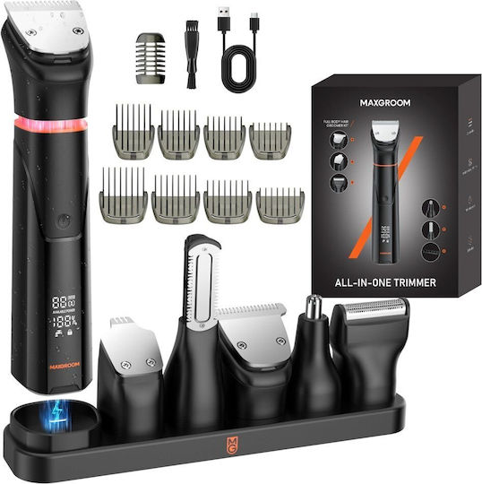 MaxGroom Wiederaufladbare Haarschneidemaschine Schwarz