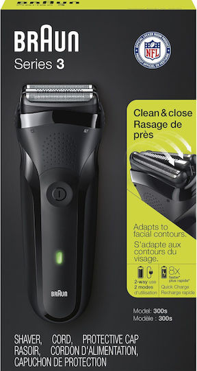 Braun Series 3 Ξυριστική Μηχανή Προσώπου Επαναφορτιζόμενη