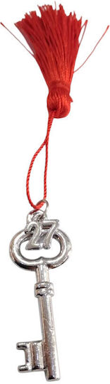 Kalliopi Silver Χειροποίητο Γούρι Κλειδί Ασημί 2027 2x5cm
