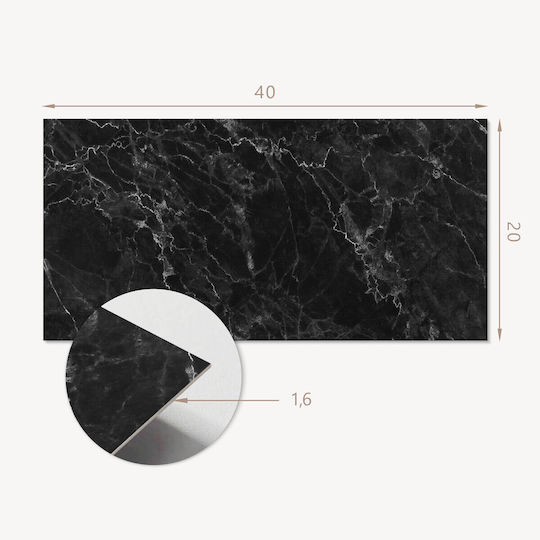 Комплект Самозалепващи Плочки Elegant Мрамор Носещи 10x40x20 См