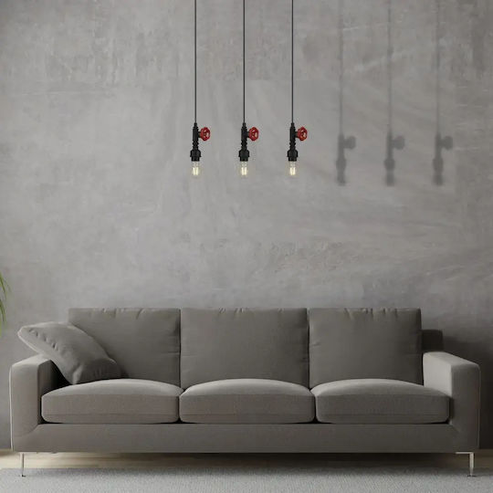 Lumină Suspendată Neagră Homs Ro11392
