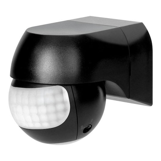 Senzor de Mișcare 180° Ip44 800 W Max 15 M Mini Negru Cr-286/b