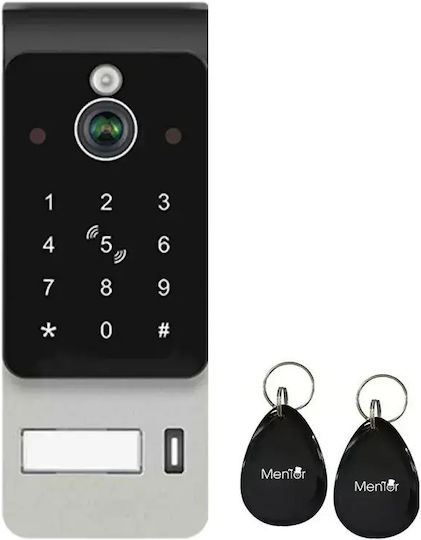 Smart Video Interfon 1 Familie Mentor Svk474w 4 Fire WiFi Card Pin Tuya 7 Inch Ips Dvr Fhd 2mp Ik08 Alb