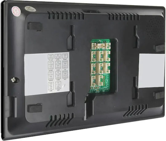 Interfon Video Inteligent pentru 2 Familii Mentor Svk475b 4 Fire WiFi Card Pin Tuya 7 Inch Ips Dvr Fhd 2mp Ik08 Negru