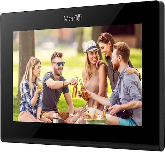 Interfon Video Smart Wi-Fi Ai Pentru 2 Familii Mentor Svk273b 2 Fire 7 Inch Ips 2mp Fhd Card Pin Tuya Ip65 Negru
