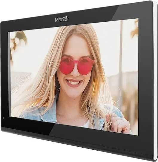 Interfon Video Inteligent Pentru 2 Familii Mentor Svk4105b Cu 4 Fire Wi-Fi Card Pin Tuya 10 Inch Ips Dvr Fhd 2mp Ik08 Negru
