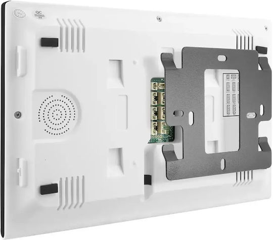 Smart Video Interfon 2 Familii Mentor Svk4105w 4 Fire WiFi Card Pin Tuya 10 Inch Ips Dvr Fhd 2mp Ik08 Alb
