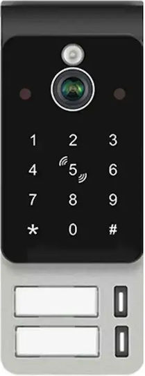 Ai Smart Wi-Fi Video Interfon 2 Familii Mentor Svk2103b 2 Fire 10 Inch Ips 2mp Fhd Card Pin Tuya Ip65 Negru