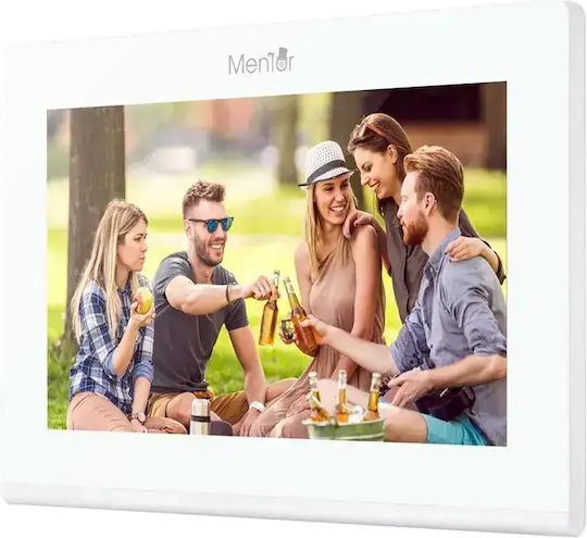 Interfon Video Smart Wi-Fi Cu 2 Fire Mentor Svk271w 7 Inch Ips 2mp Fhd Card Pin Tuya Ip65 Alb