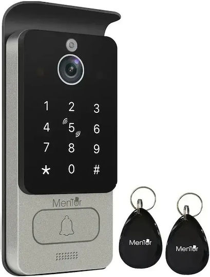 Interfon Video Smart Wi-Fi Cu 2 Fire Mentor Svk2101w 10 Inch Ips 2mp Fhd Card Pin Tuya Ip65 Alb