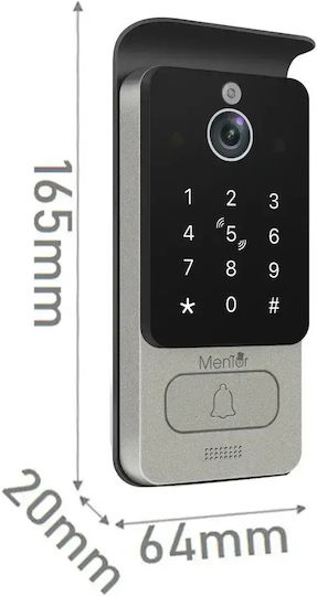 Interfon Video Smart Wi-Fi cu 2 Fire Mentor Svk2101b 10 Inch Ips 2mp Fhd Card Pin Tuya Ip65 Negru
