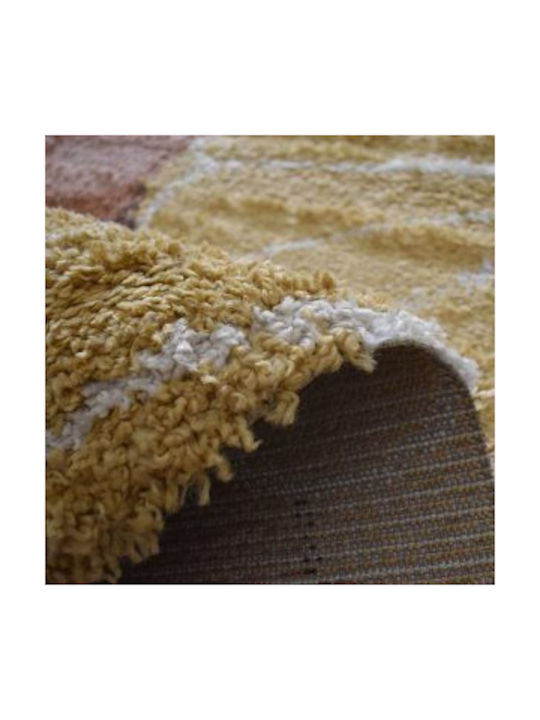 Saray Home Sunflower Living Room Rug Rectangular Shaggy Pink-Multicolour 120x170cm