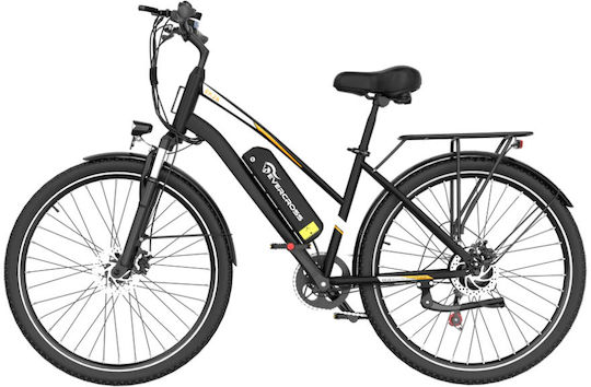 Evercross EK28M 28" Negru Bicicletă Electrică de Oraș