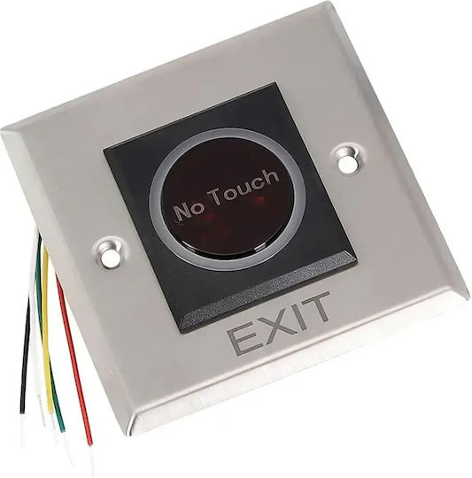 Mentor Buton De Ieșire Fără Contact Acs034 Control Acces Senzor Infraroșu No Nc Com 12-24v Încastrat Iluminat Oțel