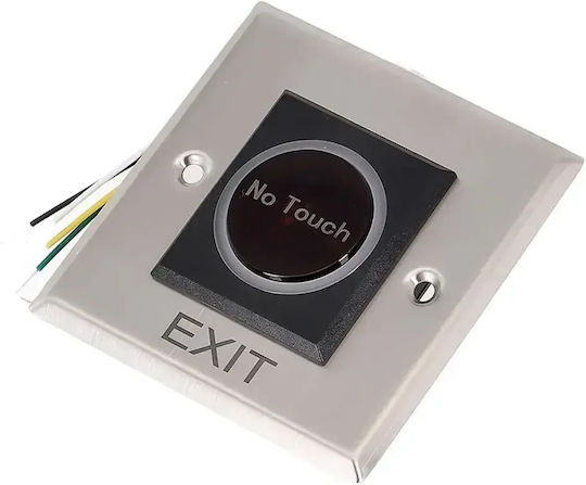 Mentor Buton De Ieșire Fără Contact Acs034 Control Acces Senzor Infraroșu No Nc Com 12-24v Încastrat Iluminat Oțel