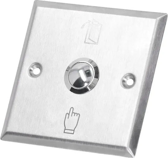 Mentor Acs032 Access Control Exit Button No Com 12v Recessed Steel