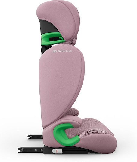 Kinderkraft Junior Fix 2 Plus Καθισματάκι Αυτοκινήτου i-Size με Isofix Pink 15-36 kg