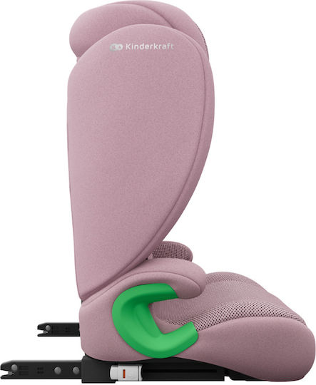 Kinderkraft Junior Fix 2 Plus Καθισματάκι Αυτοκινήτου i-Size με Isofix Pink 15-36 kg