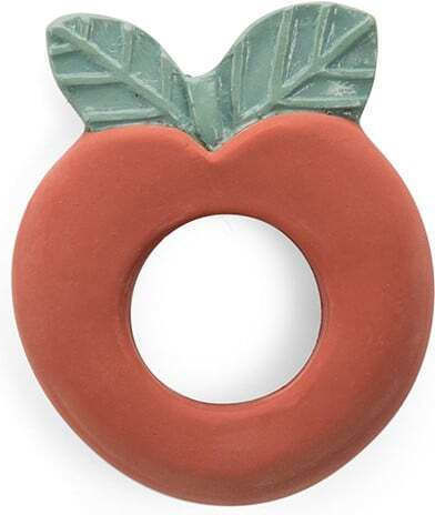 Moulin Roty Apple Teething Ring from Rubber for 0 m+