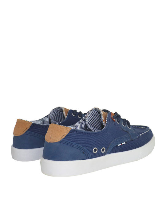 Deri Kinder Slipper & Mokassins mit Schnürsenkeln Marineblaue