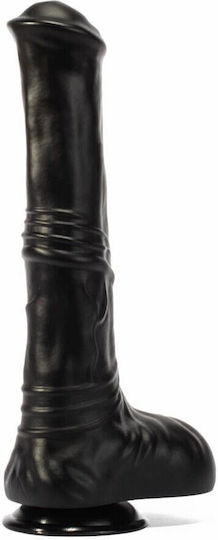 X-Men Dildo Mit Hoden Und Saugnapf Schwarz 31cm