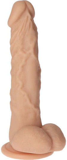 Boss Of Toys Glass Dildo with Balls and Suction Cup Fuchsia