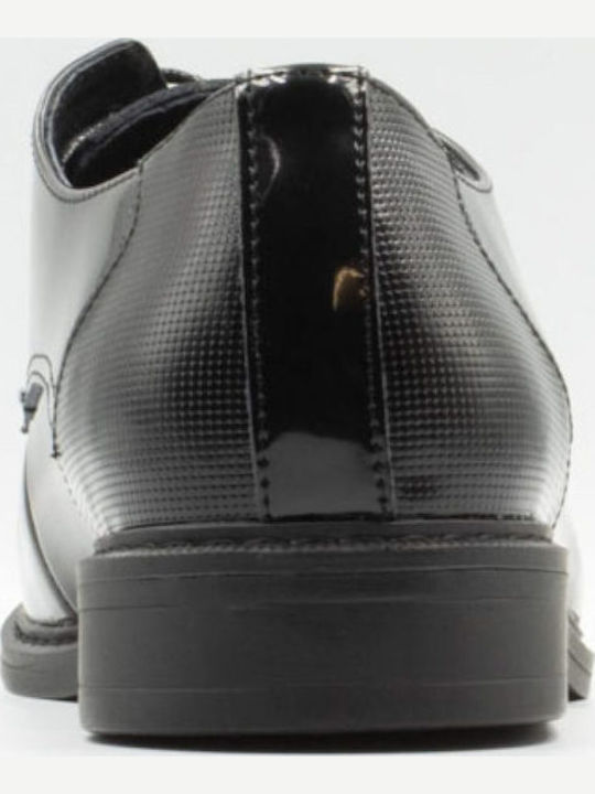 Herren Freizeitschuhe Schwarz Leder