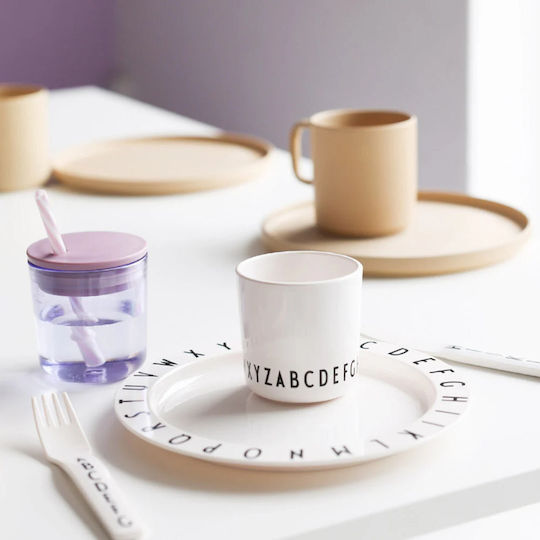 Design Letters Σετ Φαγητού Tritan Eat & Learn από Πλαστικό Πράσινο 3τμχ