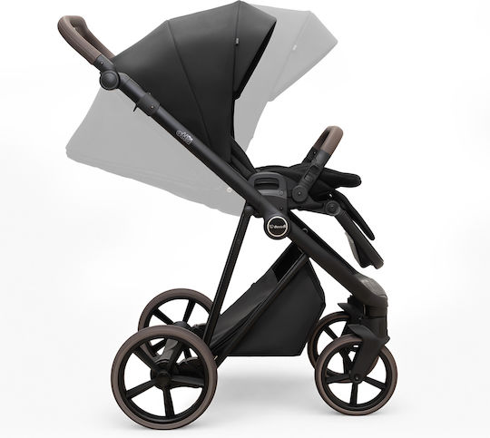 Dovadi Atta Plus Reversible 3 in 1 Baby Stroller Suitable for Newborn Caviar