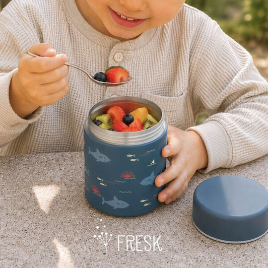 Fresk Baby Thermos für Lebensmittel Edelstahl Hai 500ml