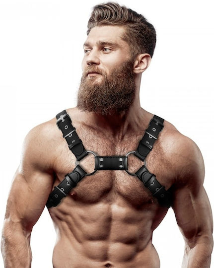 Fetish Submissive Harness Μαύρο